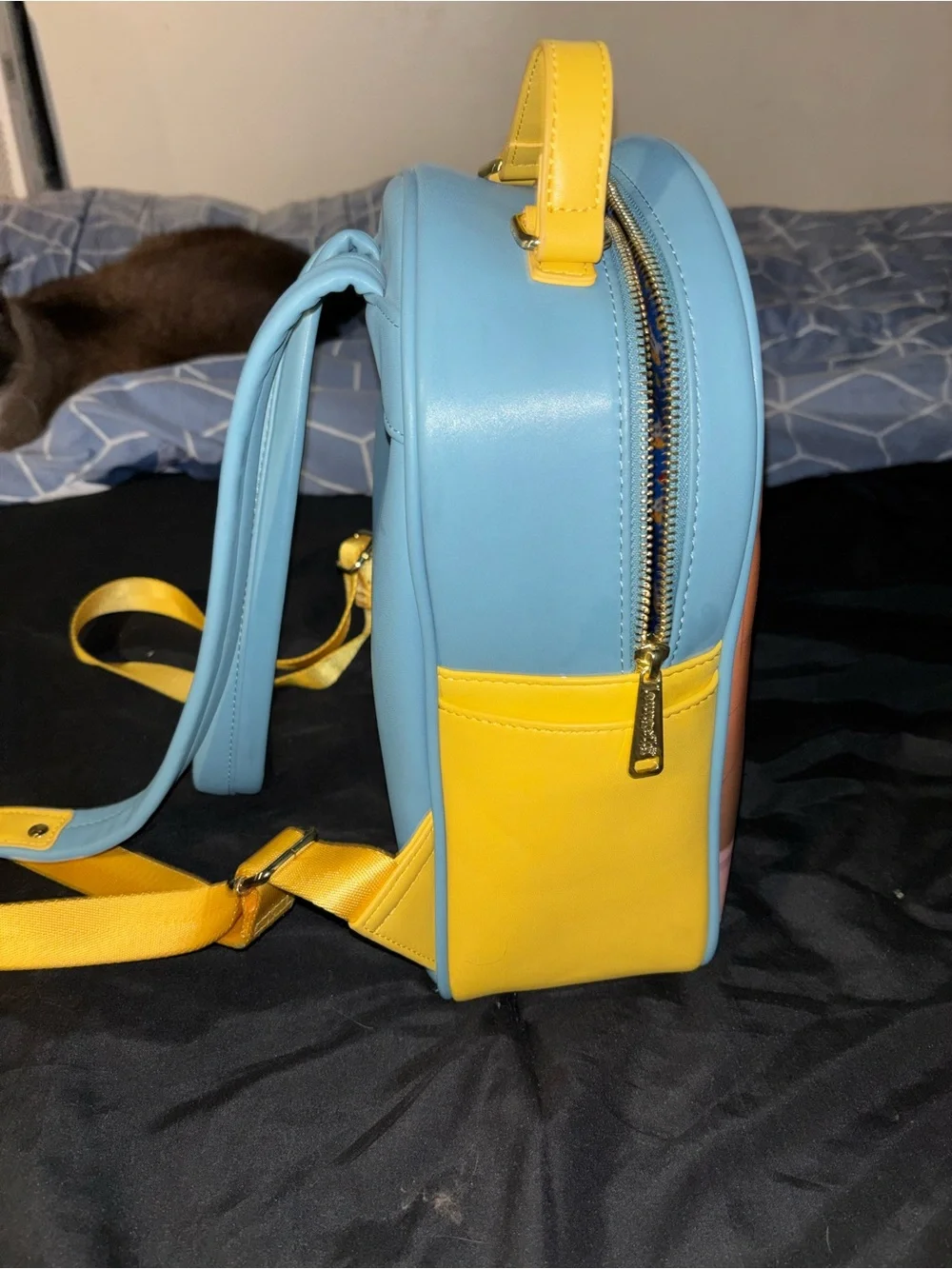 Loungefly Ariel Scene Mini Backpack in Blue, Yellow and Red